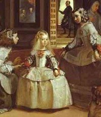 Las Meninas, detail of the Infanta Margarita and her maid, 1656 (oil on  canvas)